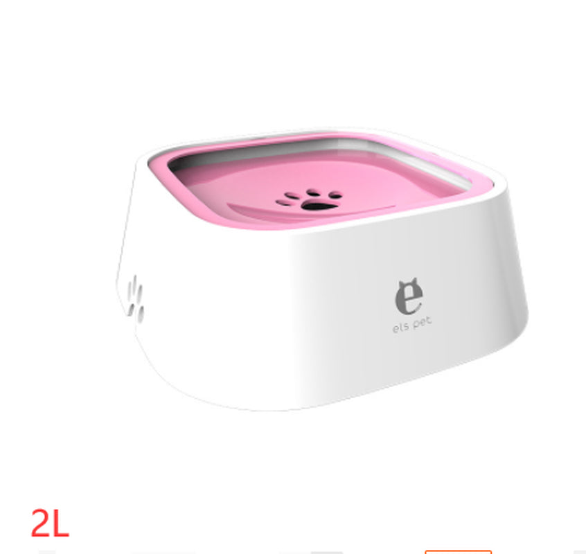 Anti-Spill Floating Pet Water Bowl – Slow Feeder for Cats & Dogs