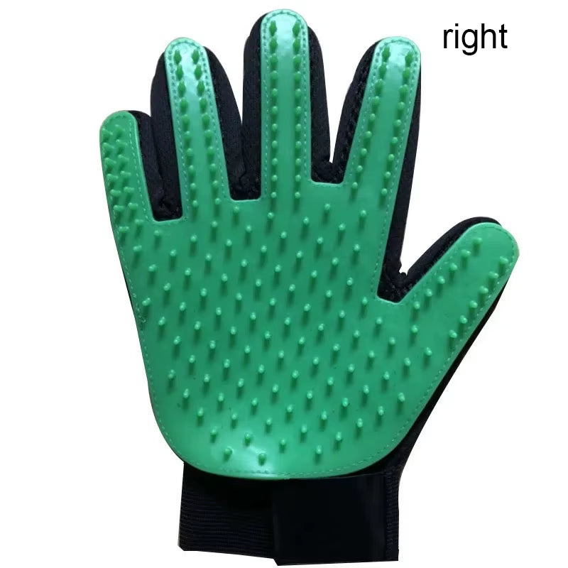 Pet Grooming Glove – Hair Remover & Massage Brush 