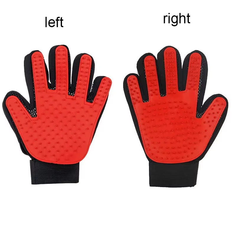 Pet Grooming Glove – Hair Remover & Massage Brush 