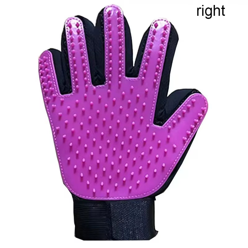 Pet Grooming Glove – Hair Remover & Massage Brush 