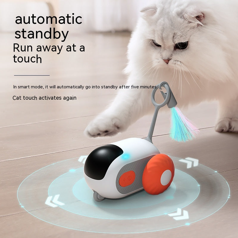 Remote Control Cat Toy Car – USB Rechargeable, Automatic Interactive Chasing Toy for Cats