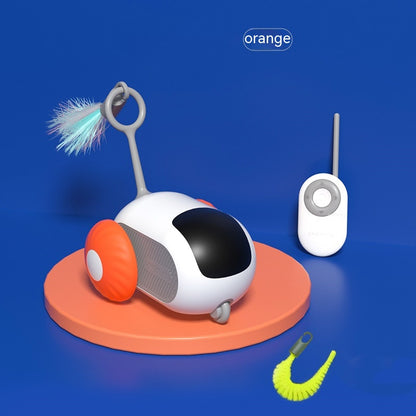 Remote Control Cat Toy Car – USB Rechargeable, Automatic Interactive Chasing Toy for Cats