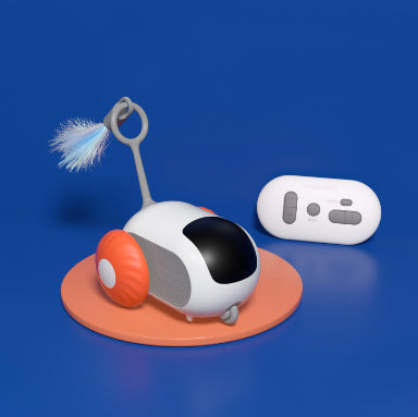 Remote Control Cat Toy Car – USB Rechargeable, Automatic Interactive Chasing Toy for Cats
