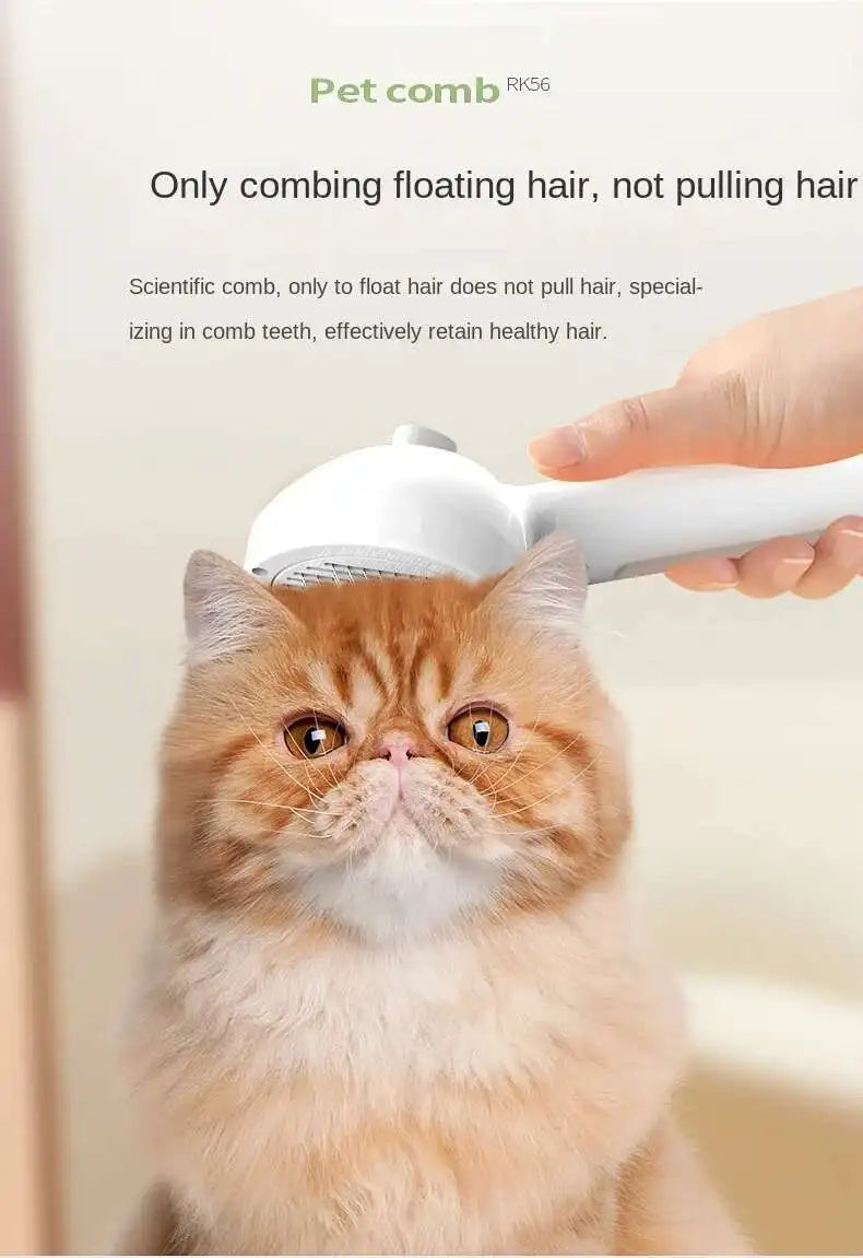 3 in 1 Pet Spray Grooming Comb Steamy Floating One Click Hair Removal Cleaning Steam Brush Styling for Dogs Cats Accessories