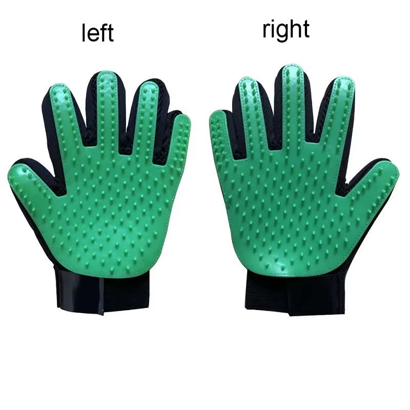 Pet Grooming Glove – Hair Remover & Massage Brush 