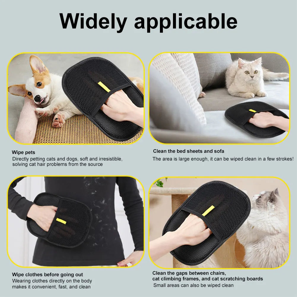 Pet Hair Remover Mitt – Deshedding Glove for Dogs & Cats