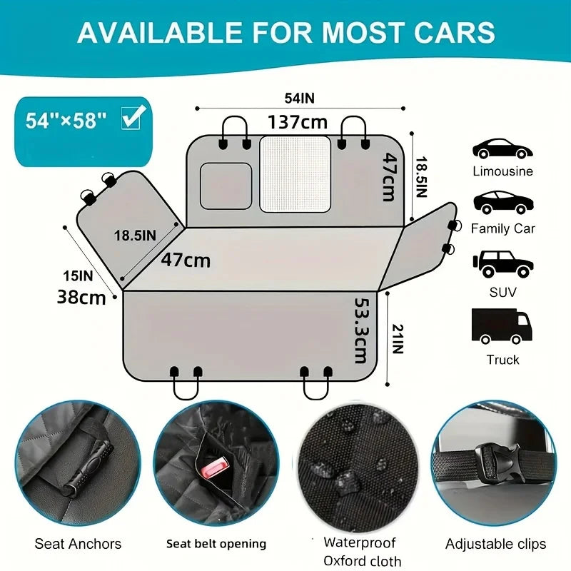 Dog Car Seat Hammock Cover