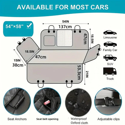 Dog Car Seat Hammock Cover