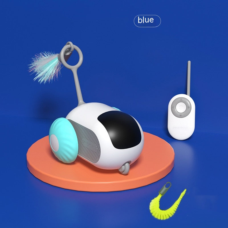 Remote Control Cat Toy Car – USB Rechargeable, Automatic Interactive Chasing Toy for Cats