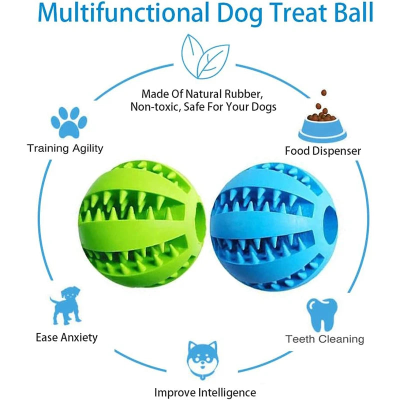 Dog Toy Ball – Interactive Chew & Treat Feeder