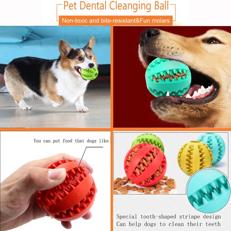 Dog Toy Ball – Interactive Chew & Treat Feeder