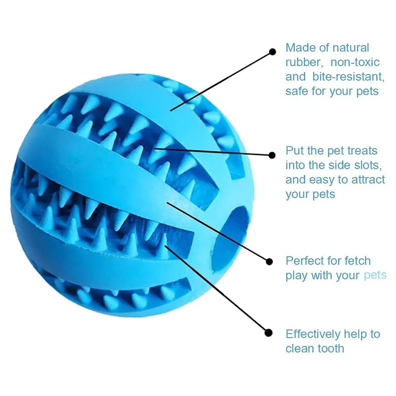 Dog Toy Ball – Interactive Chew & Treat Feeder