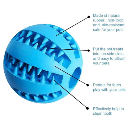 Dog Toy Ball – Interactive Chew & Treat Feeder