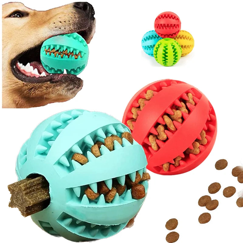 Dog Toy Ball – Interactive Chew & Treat Feeder