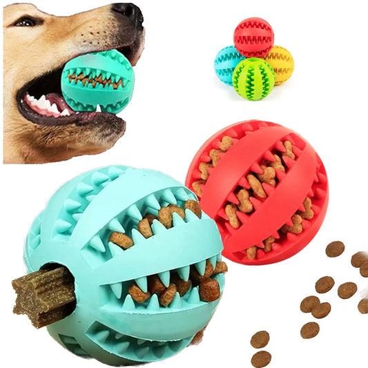 Dog Toy Ball – Interactive Chew & Treat Feeder