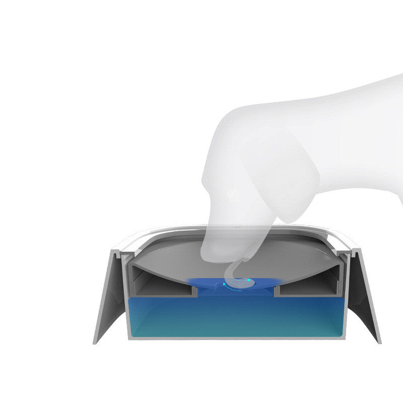 Anti-Spill Floating Pet Water Bowl – Slow Feeder for Cats & Dogs