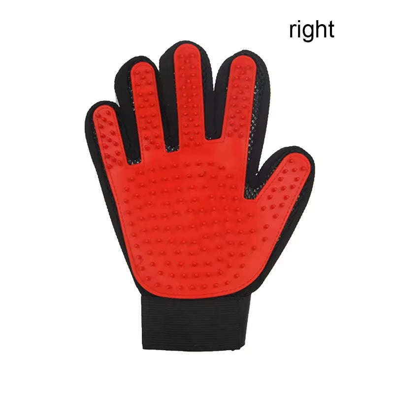 Pet Grooming Glove – Hair Remover & Massage Brush 