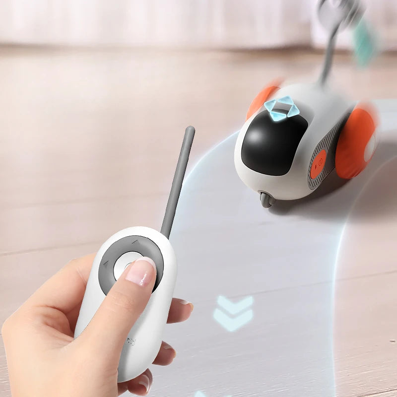 Remote Control Cat Toy Car – USB Rechargeable, Automatic Interactive Chasing Toy for Cats