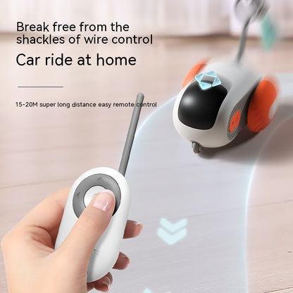Remote Control Cat Toy Car – USB Rechargeable, Automatic Interactive Chasing Toy for Cats