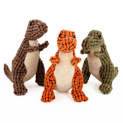 Dinosaur Plush Dog Toy – Interactive Chew & Play for All Dogs