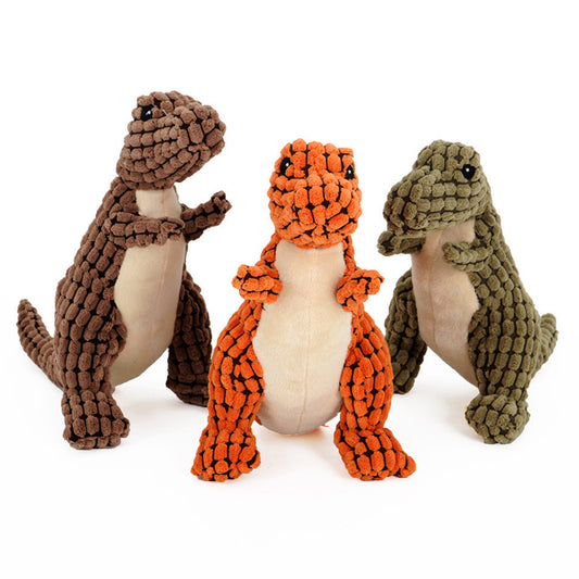 Dinosaur Plush Dog Toy – Interactive Chew & Play for All Dogs