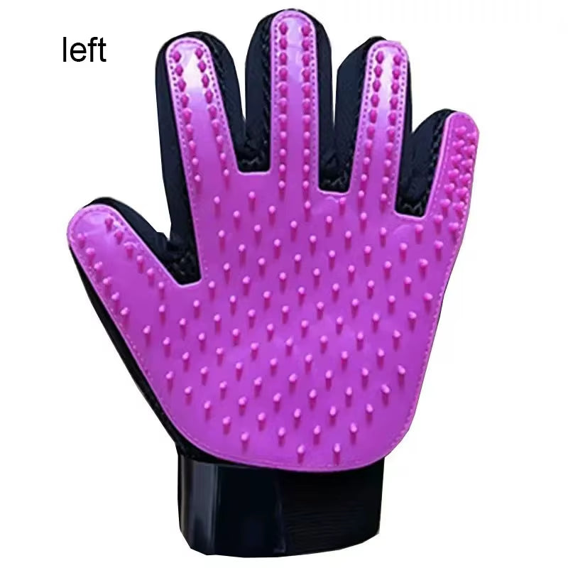 Pet Grooming Glove – Hair Remover & Massage Brush 